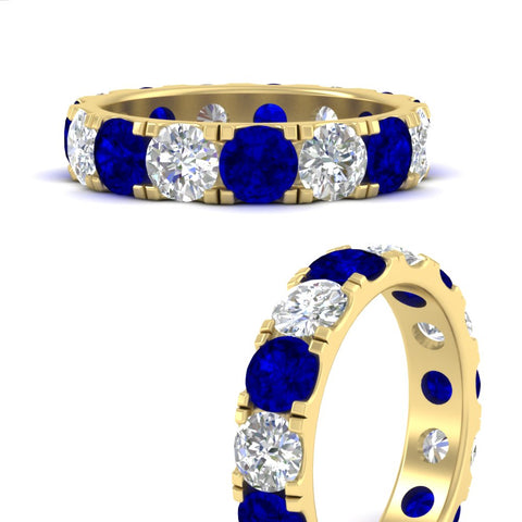 5-carat-double-prong-eternity-diamond-and-sapphire-wedding-band-in-yellow-gold-FDEWB8371GSABLANGLE3-5.00CT-NL-YG