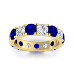 Load image into Gallery viewer, 5 Carat Double Prong Eternity Wedding Band Diamond
