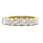 Load image into Gallery viewer, 5 Carat Double Prong Eternity Wedding Band Diamond

