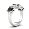 Load image into Gallery viewer, 5-carat-emerald-cut-5-stone-black-diamond-wedding-band-in-white-gold-fdwb8008emblackangle2-5.00ct-nl-wg-hw