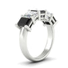 Load image into Gallery viewer, 5-carat-emerald-cut-5-stone-black-diamond-wedding-band-in-white-gold-fdwb8008emblackangle2-5.00ct-nl-wg