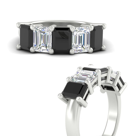 5-carat-emerald-cut-5-stone-black-diamond-wedding-band-in-white-gold-fdwb8008emblackangle3-5.00ct-nl-wg