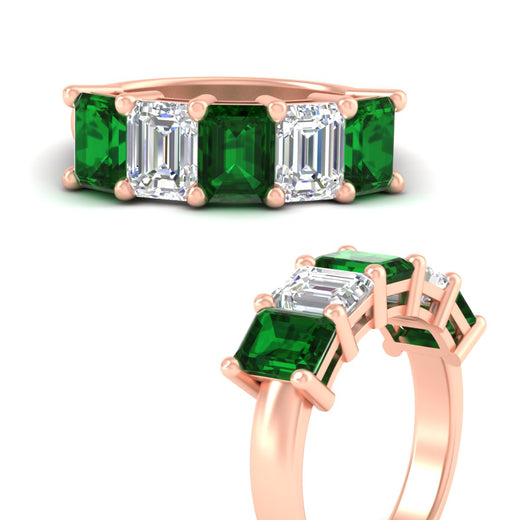 5-carat-emerald-cut-5-stone-emerald-wedding-band-in-rose-gold-fdwb8008emgemgrangle3-5.00ct-nl-rg