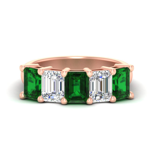 5-carat-emerald-cut-5-stone-emerald-wedding-band-in-rose-gold-fdwb8008emgemgrsleep-5.00ct-nl-rg