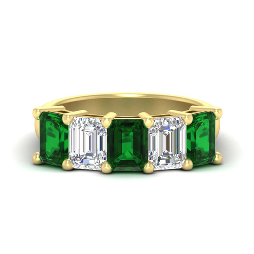 5-carat-emerald-cut-5-stone-emerald-wedding-band-in-yellow-gold-fdwb8008emgemgrsleep-5.00ct-nl-yg