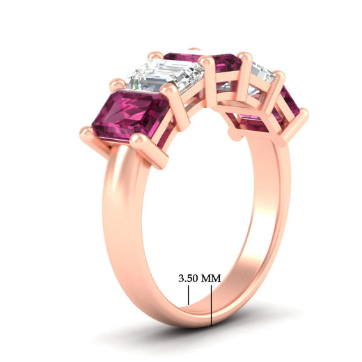 5-carat-emerald-cut-5-stone-pink-sapphire-wedding-band-in-rose-gold-fdwb8008emgsadrpiangle2-5.00ct-nl-rg-hw