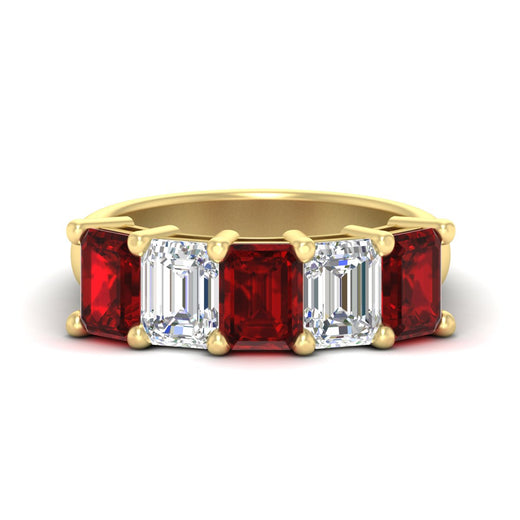 5-carat-emerald-cut-5-stone-ruby-wedding-band-in-yellow-gold-fdwb8008emgrudrsleep-5.00ct-nl-yg