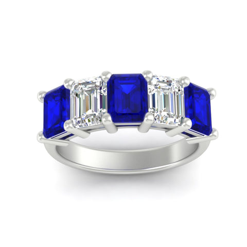5-carat-emerald-cut-5-stone-sapphire-wedding-band-in-white-gold-fdwb8008emgsablangle5-5.00ct-nl-wg
