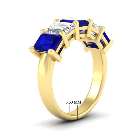 5-carat-emerald-cut-5-stone-sapphire-wedding-band-in-yellow-gold-fdwb8008emgsablangle2-5.00ct-nl-yg-hw