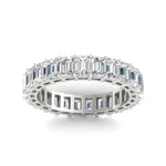 Load image into Gallery viewer, 5-carat-emerald-cut-diamond-anniversary-wedding-ring-in-white-gold-FDEWB9293EM-5.00CT-NL-WG
