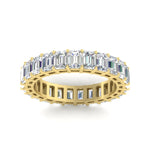 Load image into Gallery viewer, 5-carat-emerald-cut-diamond-anniversary-wedding-ring-in-yellow-gold-FDEWB9293EM-5.00CT-NL-YG
