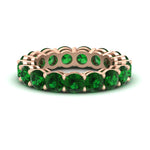 Load image into Gallery viewer, 5-carat-emerald-eternity-band-ring-in-rose-gold-FD11249ROBGEMGR-5.00CT-NL-RG
