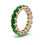 Load image into Gallery viewer, 5-carat-emerald-eternity-band-ring-in-rose-gold-FD11249ROBGEMGRANGLE2-5.00CT-NL-RG
