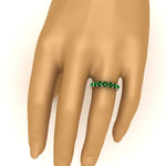 Load image into Gallery viewer, 5-carat-emerald-eternity-band-ring-in-rose-gold-FD11249ROBGEMGRHAND-5.00CT-NL-RG
