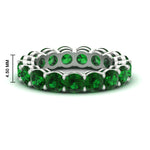 Load image into Gallery viewer, 5-carat-emerald-eternity-band-ring-in-white-gold-FD11249ROBGEMGR-5.00CT-NL-WG-HW
