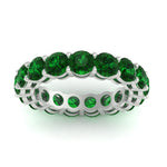 Load image into Gallery viewer, 5-carat-emerald-eternity-band-ring-in-white-gold-FD11249ROBGEMGRANGLE5-5.00CT-NL-WG
