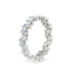 Load image into Gallery viewer, 5 Carat Eternity Tear Drop Wedding Band
