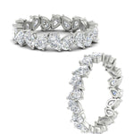 Load image into Gallery viewer, 5 Carat Eternity Tear Drop Wedding Band
