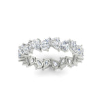 Load image into Gallery viewer, 5 Carat Eternity Tear Drop Wedding Band
