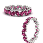 Load image into Gallery viewer, 5 Carat Eternity Tear Drop Wedding Band
