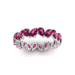 Load image into Gallery viewer, 5 Carat Eternity Tear Drop Wedding Band
