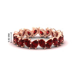 Load image into Gallery viewer, 5 Carat Eternity Tear Drop Wedding Band
