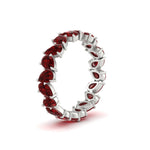 Load image into Gallery viewer, 5 Carat Eternity Tear Drop Wedding Band
