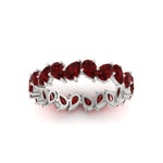 Load image into Gallery viewer, 5 Carat Eternity Tear Drop Wedding Band
