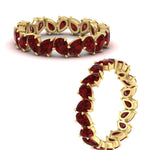 Load image into Gallery viewer, 5 Carat Eternity Tear Drop Wedding Band
