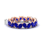 Load image into Gallery viewer, 5 Carat Eternity Tear Drop Wedding Band
