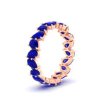 Load image into Gallery viewer, 5 Carat Eternity Tear Drop Wedding Band
