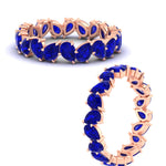 Load image into Gallery viewer, 5 Carat Eternity Tear Drop Wedding Band
