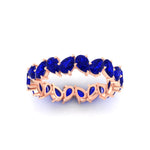 Load image into Gallery viewer, 5 Carat Eternity Tear Drop Wedding Band
