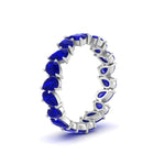 Load image into Gallery viewer, 5 Carat Eternity Tear Drop Wedding Band
