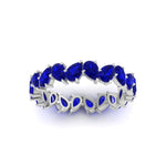 Load image into Gallery viewer, 5 Carat Eternity Tear Drop Wedding Band
