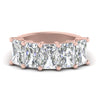 Load image into Gallery viewer, 5-carat-five-stone-diamond-radiant-cut-wedding-band-in-rose-gold-FD8008RAB-5.00CT-NL-RG.jpg