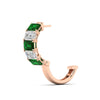 Load image into Gallery viewer, 5-carat-five-stone-emerald-cut-emerald-hoop-earrings-in-rose-gold-fdear11542emgemgrangle4-nl-rg.jpg?v=1764918849