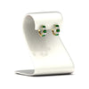 Load image into Gallery viewer, 5-carat-five-stone-emerald-cut-emerald-hoop-earrings-in-yellow-gold-fdear11542emgemgrstand-nl-yg.jpg?v=1764918849