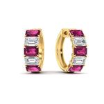 Load image into Gallery viewer, 5-carat-five-stone-emerald-cut-pink-sapphire-hoop-earrings-in-yellow-gold-fdear11542emgsadrpiangle1-nl-yg.jpg?v=1764918730

