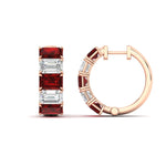 Load image into Gallery viewer, 5-carat-five-stone-emerald-cut-ruby-hoop-earrings-in-rose-gold-fdear11542emgrudrangle2-nl-rg.jpg?v=1764918957
