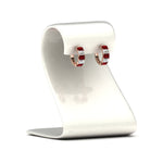 Load image into Gallery viewer, 5-carat-five-stone-emerald-cut-ruby-hoop-earrings-in-rose-gold-fdear11542emgrudrstand-nl-rg.jpg?v=1764918957
