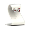 Load image into Gallery viewer, 5-carat-five-stone-emerald-cut-ruby-hoop-earrings-in-white-gold-fdear11542emgrudrstand-nl-wg.jpg?v=1764918958