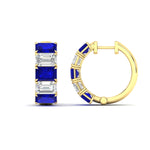 Load image into Gallery viewer, 5-carat-five-stone-emerald-cut-sapphire-hoop-earrings-in-yellow-gold-fdear11542emgsablangle2-nl-yg.jpg?v=1764918435
