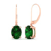 Load image into Gallery viewer, 5-carat-leverback-oval-drop-dangle-emerald-earrings-in-rose-gold-fdear11236ovgemgrangle1-5.00ct-nl-rg.jpg?v=1765455508