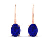 Load image into Gallery viewer, 5-carat-leverback-oval-drop-dangle-sapphire-earrings-in-rose-gold-fdear11236ovgsablangle2-5.00ct-nl-rg.jpg?v=1765455508