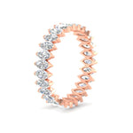 Load image into Gallery viewer, 5-carat-marquise-diamond-eternity-wedding-band-in-rose-gold-FDEWB11257MQB-5.00CT-NL-RG