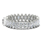 Load image into Gallery viewer, 5-carat-marquise-diamond-eternity-wedding-band-in-white-gold-FDEWB11257MQB-5.00CT-NL-WG