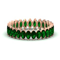 Thumbnail 16 - 5-carat-marquise-emerald-eternity-wedding-band-in-rose-gold-FDEWB11257MQBGEMGR-5.00CT-NL-RG