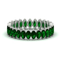 Thumbnail 41 - 5-carat-marquise-emerald-eternity-wedding-band-in-white-gold-FDEWB11257MQBGEMGR-5.00CT-NL-WG