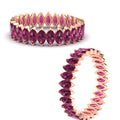 Thumbnail 14 - 5-carat-marquise-pink-sapphire-eternity-wedding-band-in-rose-gold-FDEWB11257MQBGSADRPI-5.00CT-NL-RG